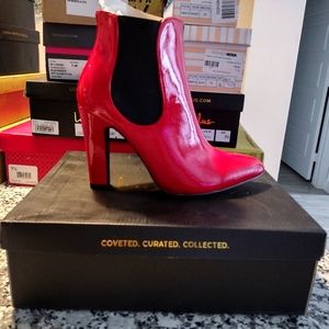 Lulu's red boots 7.5 NWB